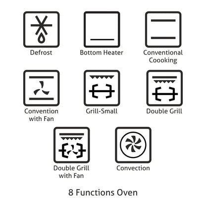Built in Oven Motorised Rotisserie Turbo Fan 78Ltr with Multi-function (660 M RT)