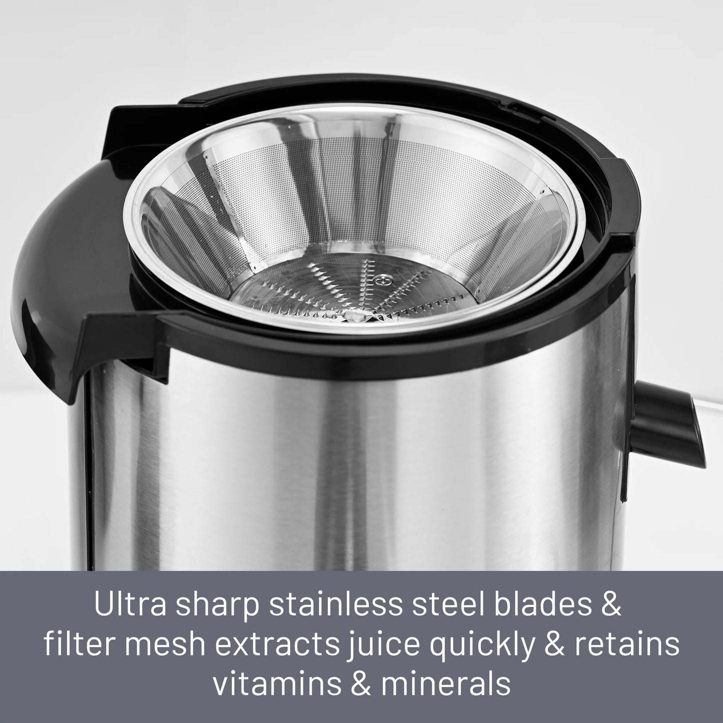 Centrifugal Juicer 600W, Full Apple Feeding Tube 600ml Juice Collector, Stainless Steel Filter (4019)