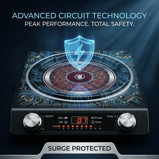 Kitchen Etto Commercial Infrared Induction Cooktop for Heavy Duty Cooking 3500 Watt