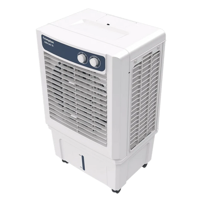 Crompton Aura 70 Litres Desert Air Cooler with Everlast Pump (Collasible Louvers, Indian Ink & While)