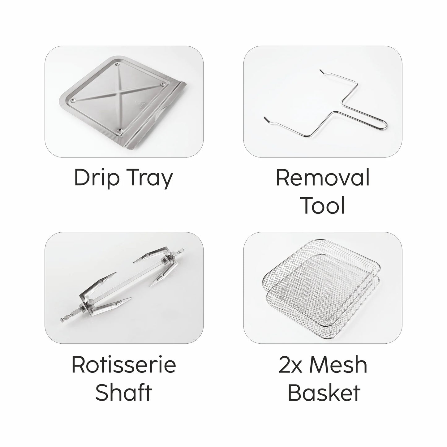 Glen Digital Air Fryer, 12 Litre Capacity, 8 Pre Set Menu, Time and Temperature Control, 2000W - (SA 3040 DSS)