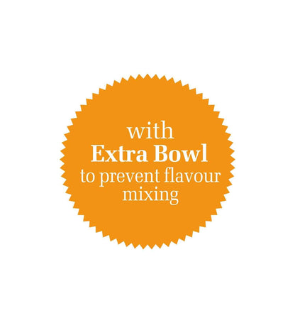 Electric Vegetable Chopper, Whisking Disc Chops Nuts with Extra 0.4 Litres Bowl, 250W - White (4043 Plus)
