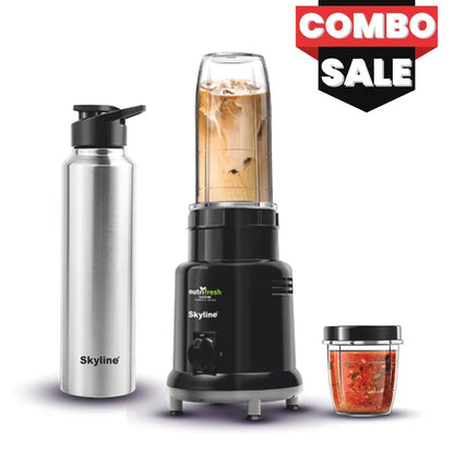Skyline Nutri Fresh Mixer & Steel Bottle Combo
