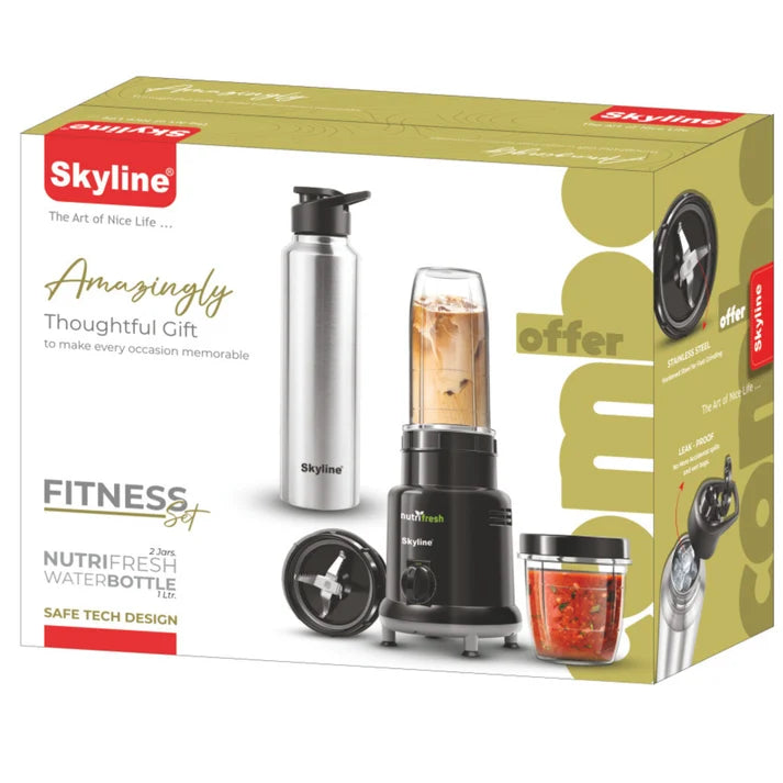Skyline Nutri Fresh Mixer & Steel Bottle Combo