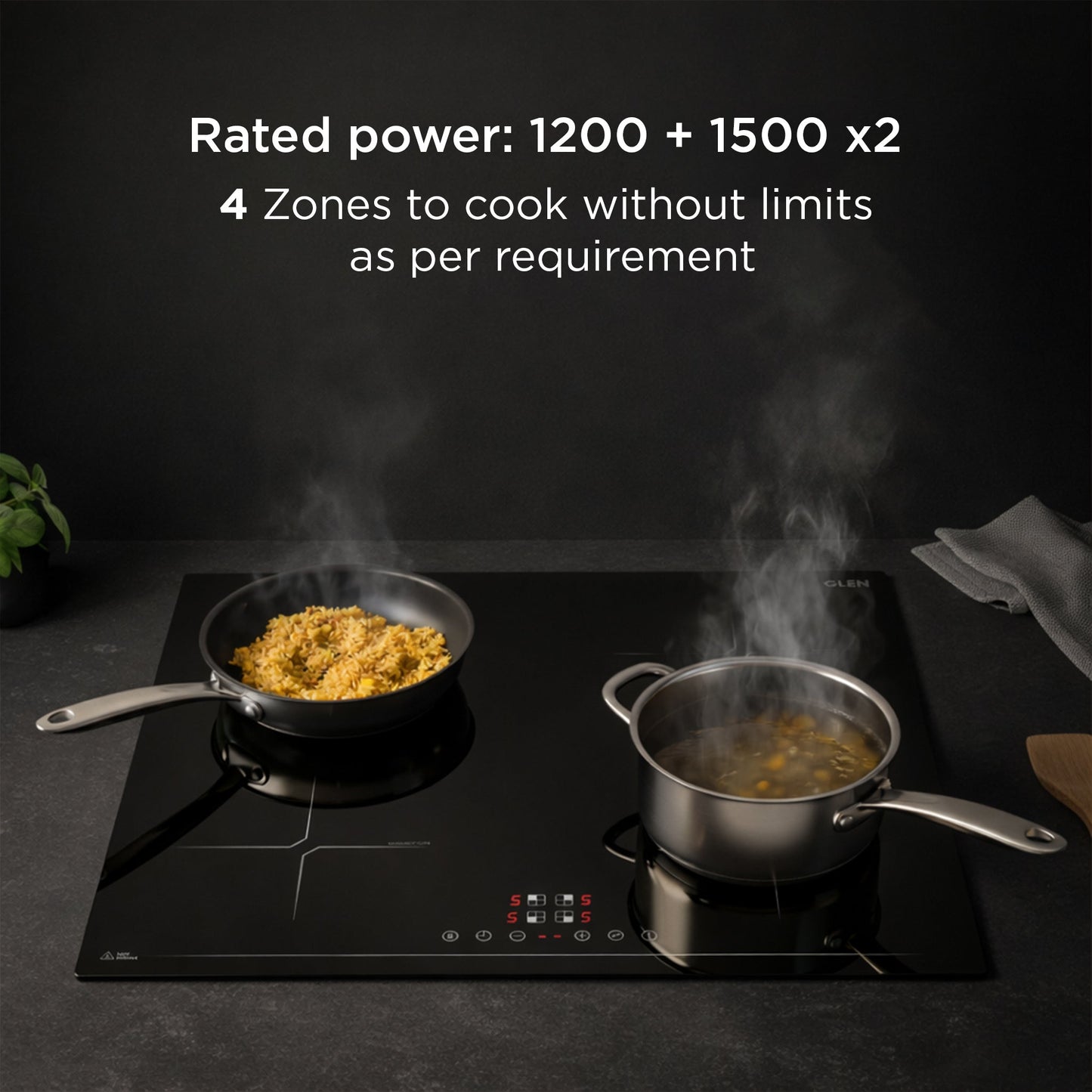4 Zone Built in Induction Hob 9 Power Levels with Touch Control & Timer Function (BH1014IC4Z)