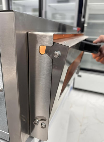 Kitchen Etto Electric Pizza Oven, 16" Stone Base, Stainless Steel Pizza Maker with Timer & Temperature Control for Restaurants & Home Use