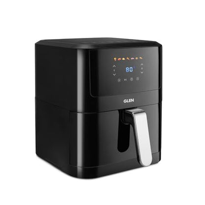 Glen Digital Air Fryer, 6.0 Litre Digital Controls, 7 Pre Set Menu Timer, Temperature Control, 1500W -Black (SA-3042DBL) 6 L