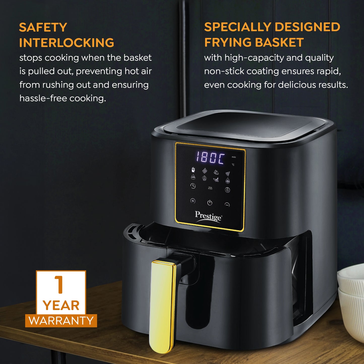 Prestige Nutrifry Digital Air Fryer (4.5 L)