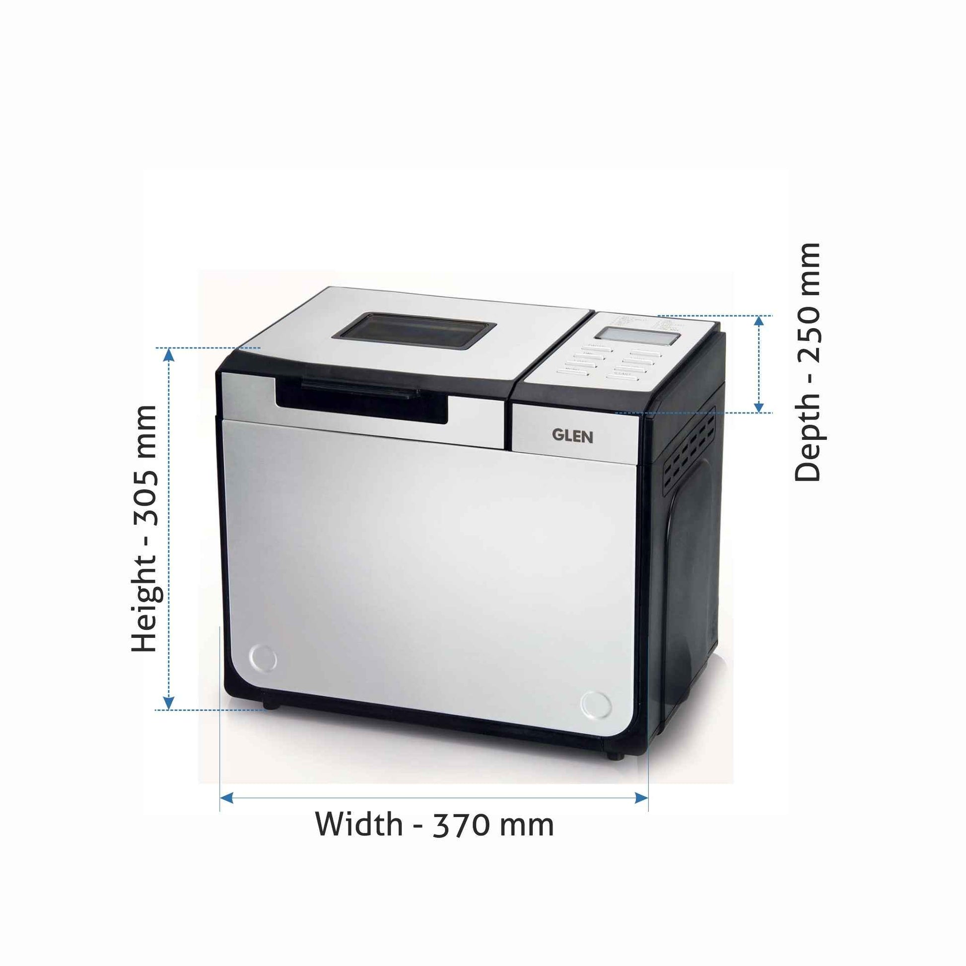 Bread Maker & Atta Kneader, Fully Automatic, 12 Pre-Set Functions, Electronic Control Panel 550W- Silver (3034)