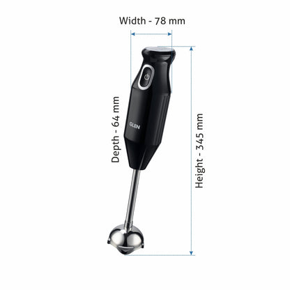 Glen Hand Blender 4044 Black 200W ISI