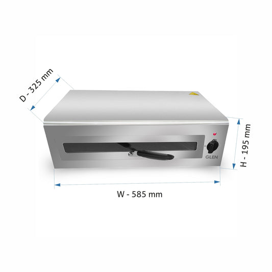 Electric Tandoor and Grill 1400W, Extra Large capacity Matt Finish Stainless Steel Body - Silver (5014 XL)
