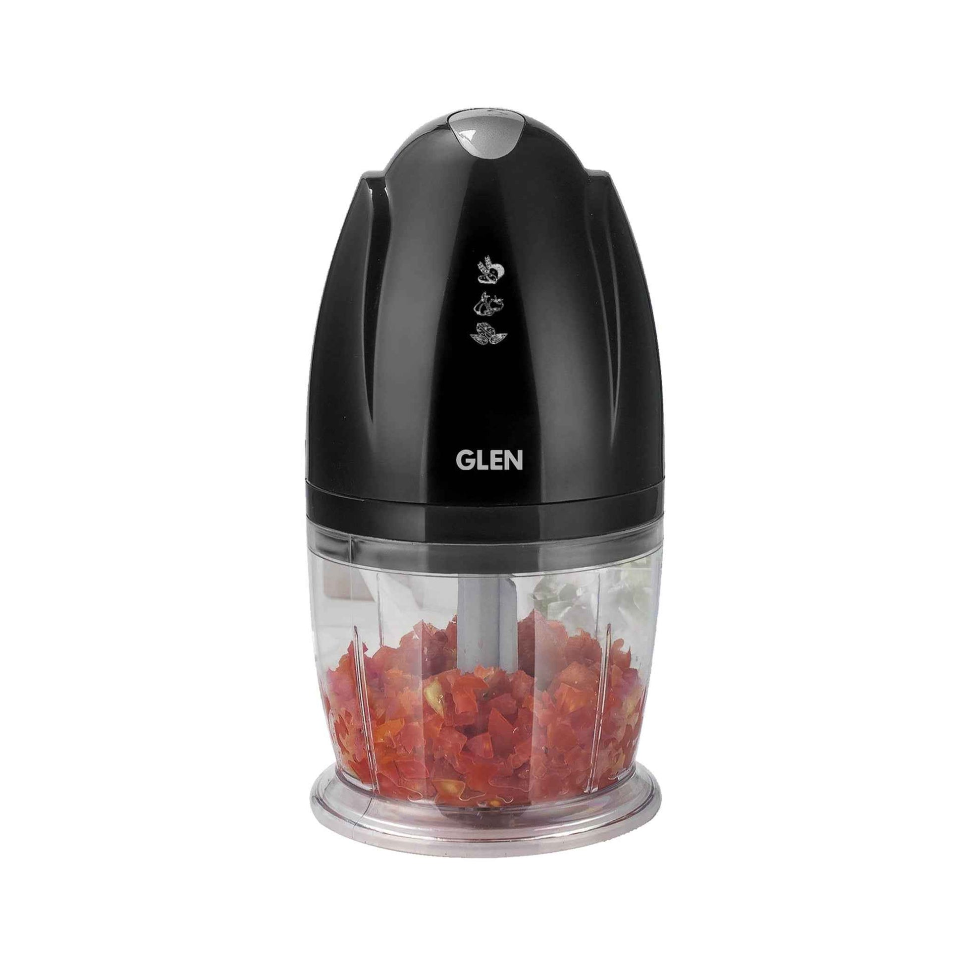 Electric Vegetable Chopper, Whisking Disc Chops Nuts 0.4 Litres Bowl, 200W - Black (4041BL)