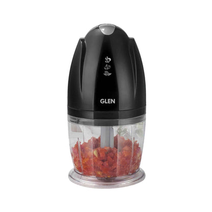 Electric Vegetable Chopper, Whisking Disc Chops Nuts 0.4 Litres Bowl, 200W - Black (4041BL)
