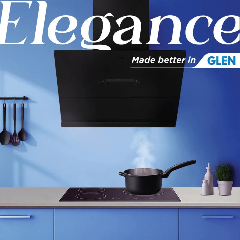 Glen Auto Clean Matt Glass Filterless Chimney with Inverter Technology, BLDC Motor 60cm 1600 m³/h – CH6074MGAC