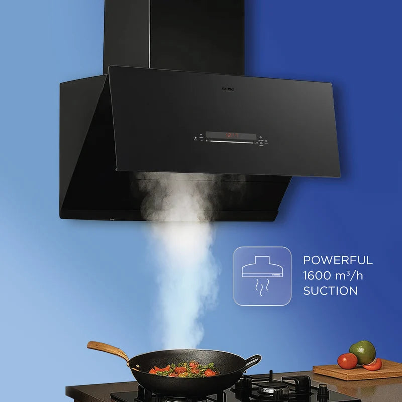Glen Auto Clean Matt Glass Filterless Chimney with Inverter Technology, BLDC Motor 60cm 1600 m³/h – CH6074MGAC
