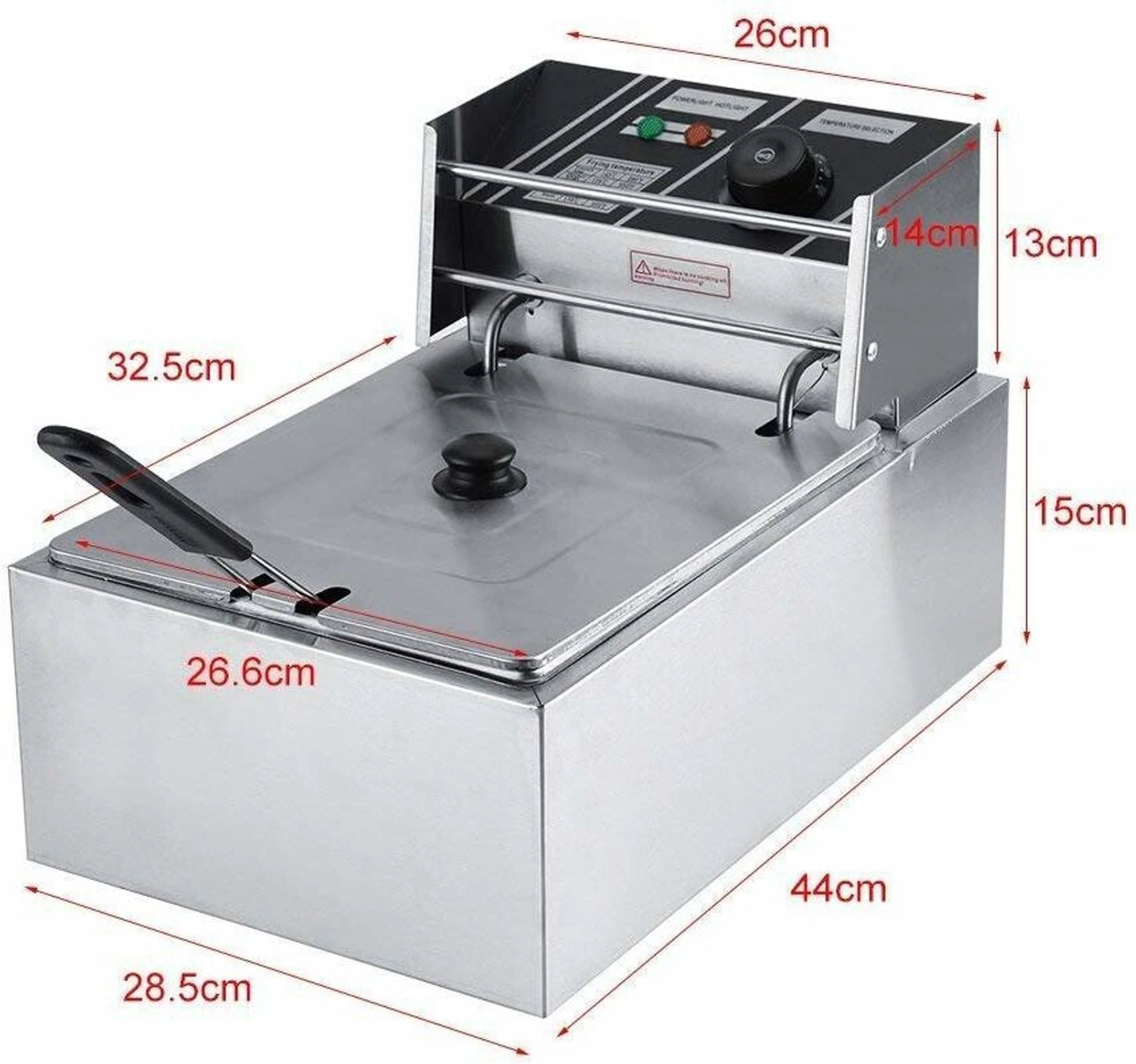 Kitchen Etto DEEP FRYER 6 LITRE COMMERCIAL 6 L Electric Deep Fryer
