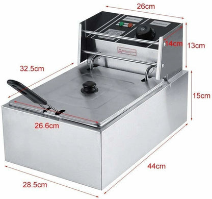 Kitchen Etto DEEP FRYER 6 LITRE COMMERCIAL 6 L Electric Deep Fryer