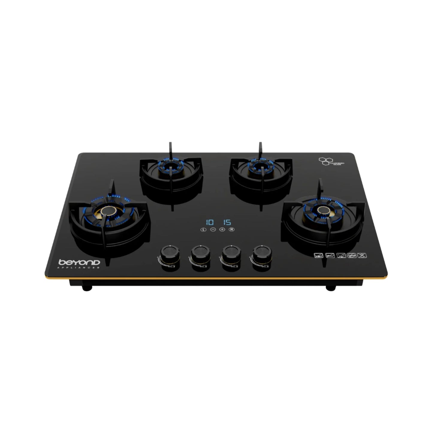 Beyond 80 cm 4 Burner Hob Premium Dorado Series BAHO-4BL-ND-001