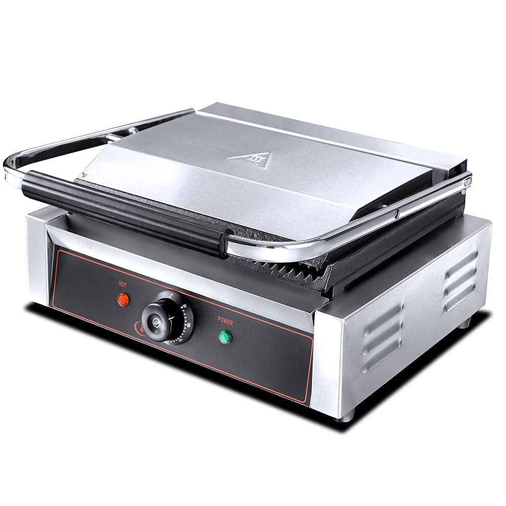 Big Sandwich Grill maker Toaster for 4 Jumbo Breads | Commercial Sandwich Griller Kitchen Etto
