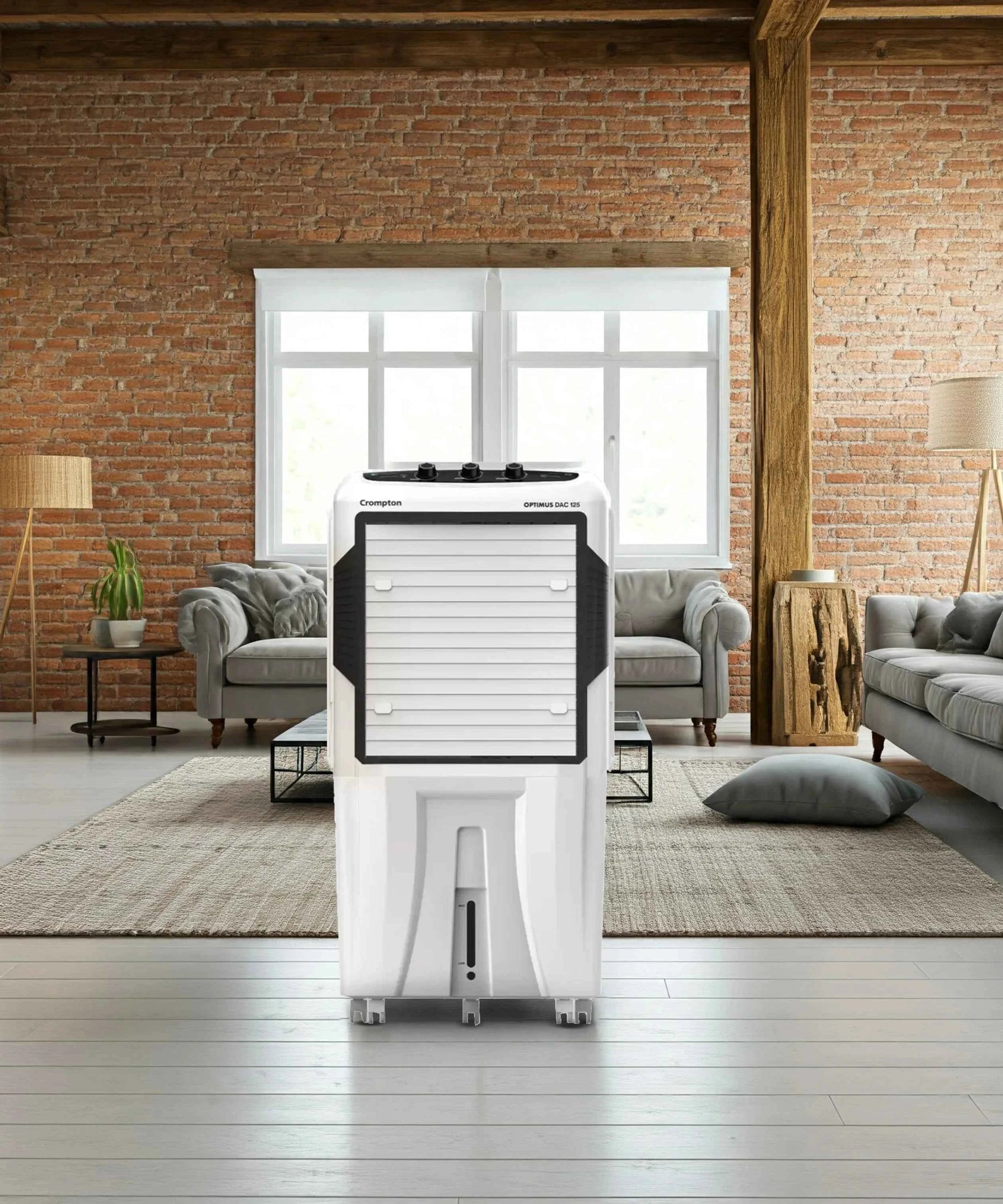 Crompton 125 L Desert Air Cooler (Black and White, ACGC-OPTIMUS125
