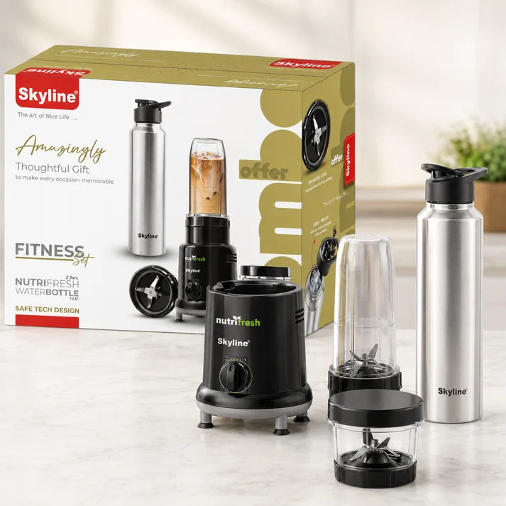 Skyline Nutri Fresh Mixer & Steel Bottle Combo