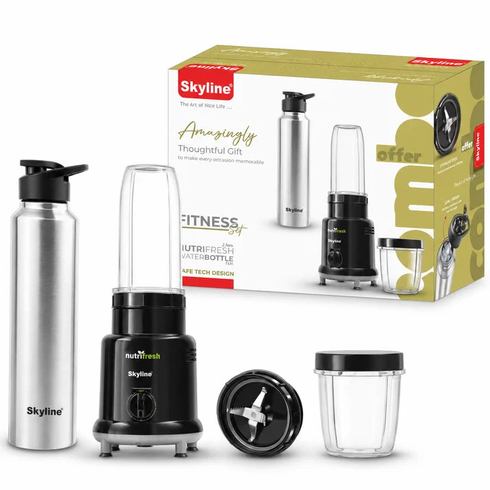 Skyline Nutri Fresh Mixer & Steel Bottle Combo